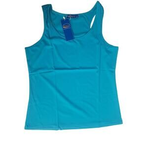 Womens Activewear Blue Tank Top Workout Tank Size 2XL